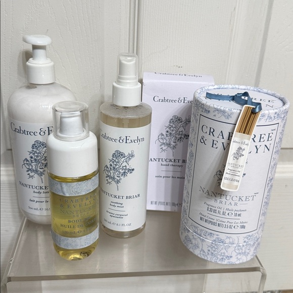 Lot Crabtree & Evelyn Nantucket Briar Body Mist Body Oil Hand Creme